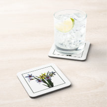 Prácticos de costa botánicos del corcho de la foto posavasos de bebidas