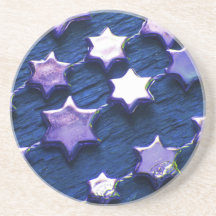 Prácticos de costa de las estrellas azules posavasos manualidades
