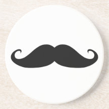 ¡Prácticos de costa del bigote! Posavasos Personalizados