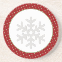 Prácticos de costa del copo de nieve posavasos manualidades