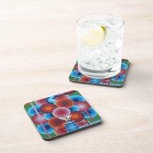 Prácticos de costa del corcho de los átomos de KGd Posavasos De Bebidas