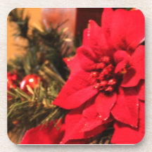 Prácticos de costa del corcho del Poinsettia del n Posavasos De Bebida
