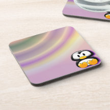 Prácticos de costa demasiado lindos del pingüino e posavaso