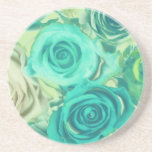 Prácticos de costa, rosas, verde del Victorian, ar Posavasos Diseño