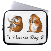 Prairiedogs, プレーリードッグ. Manga de la electrónica Funda Portátil