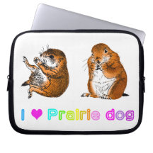 Prairiedogs, プレーリードッグ. Manga de la electrónica Funda Portátil