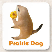 Prairiedogs, プレーリードッグ, práctico de costa del corch posavasos de bebida