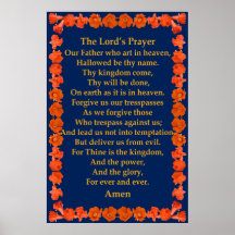 Prayer de señor en un marco de la granada impresiones