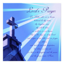 Prayer Design Invitations de señor Anuncios Personalizados
