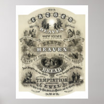 PRAYER VICTORIAN STYLE - 1876 DE SEÑOR POSTER
