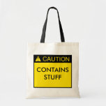 Precaución: Contiene el bolso de la materia Bolsa De Mano