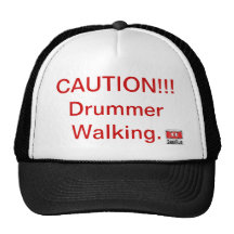 ¡PRECAUCIÓN del parche de tambor!! Gorra del camio