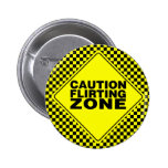 Precaución que liga zona - amarillo y negro pins