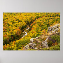 Precipicio del otoño poster