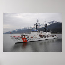 Precipitación del cortador de USCG Poster