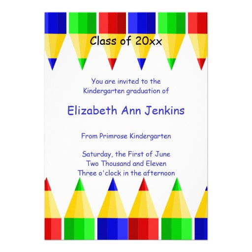 Preschool Graduation Announcement Template Preschool Graduation Announcement Template