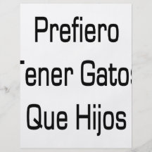 Prefiero Tener Gatos Que Hijos Tarjeton