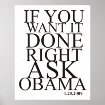 Pregunte a Obama Poster