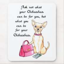 Pregunte no lo que puede hacer su chihuahua para u alfombrilla de raton