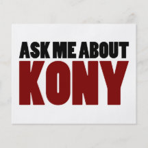 Pregunte por la pregunta de José Kony de la parada Tarjetas Publicitarias