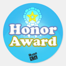 Premio del honor (fije de 20) etiqueta redonda