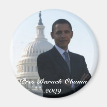 Pres Barack Obama 2009 Imán Para Frigorífico