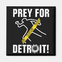 ¡Presa para Detroit! Imán De Nevera