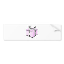 Presente rosado pegatinas de parachoque