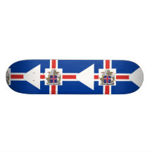 Presidencial islandés, bandera de Islandia Patines