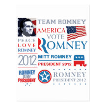 Presidente 2012 de Mitt Romney Postales