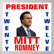 Presidente 2012 de Mitt Romney Poster