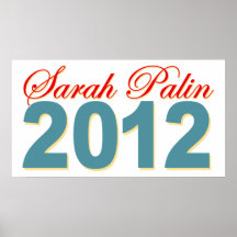 Presidente 2012 de Sarah Palin Poster