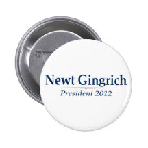 Presidente 2012 (v103) de Newt Gingrich Pin