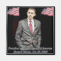 Presidente Barack Obama 2009 Imán De Frigorifico