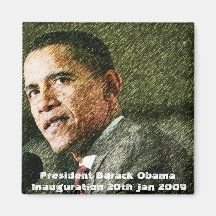 Presidente Barack Obama inauguración 20 de enero d Imán De Nevera