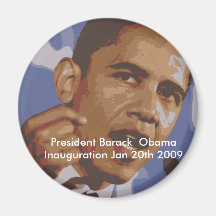 Presidente Barack Obama inauguración el 20 de ener Imán De Frigorífico