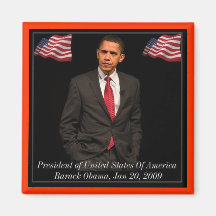 Presidente Barack Obama inauguración el 20 de ener Iman De Nevera
