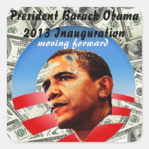 Presidente Barack Obama Pegatina Cuadradas