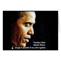 Presidente Barack Obama Tarjeta