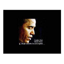 Presidente Barack Obama Tarjeta Postal