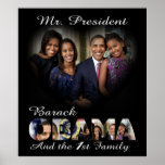 Presidente Barack Obama y la 1ra familia Impresiones