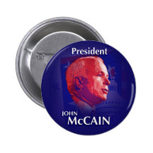 Presidente Button de McCain Pins