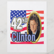 Presidente Clinton Flyer Personalizado