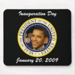Presidente conmemorativo Obama Inauguration Tapete De Raton