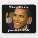 Presidente conmemorativo Obama Inauguration Tapete De Raton