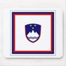 Presidente Flag de Eslovenia Tapete De Raton