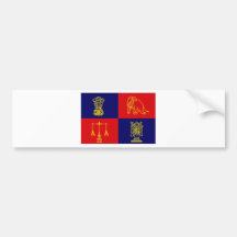 Presidente Flag de la India Pegatina De Parachoque