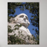 Presidente George Washington, el monte Rushmore Poster