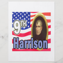Presidente Harrison Flyer Personalizado