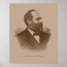 Presidente James Garfield Poster